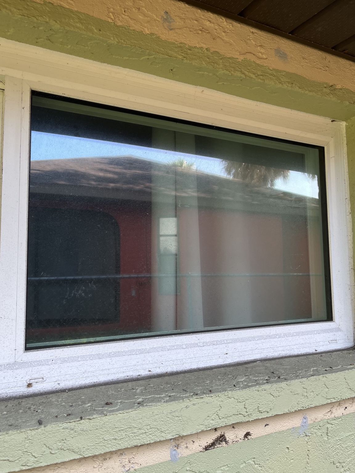 Window before cleaning